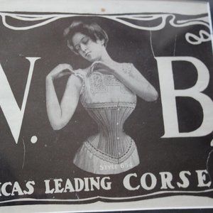 W.B Americas Leading Corset Framed Fashion Print